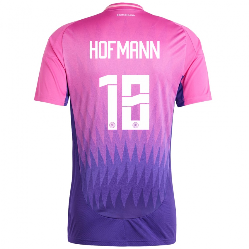 Kinderen Duitsland Jonas Hofmann #18 Roze Paars Uitshirt Uittenue 24-26 T-Shirt