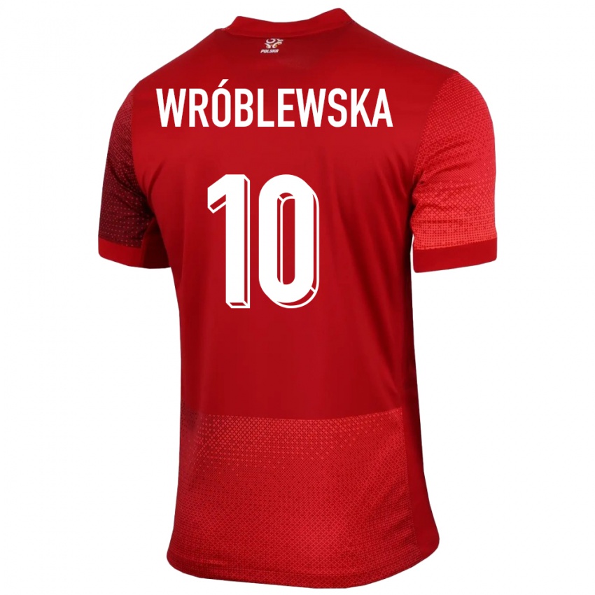Kinderen Polen Joanna Wroblewska #10 Rood Uitshirt Uittenue 24-26 T-Shirt