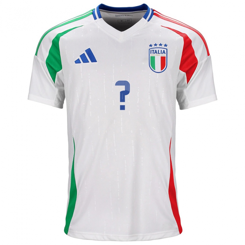 Kinderen Italië Uw Naam #0 Wit Uitshirt Uittenue 24-26 T-Shirt