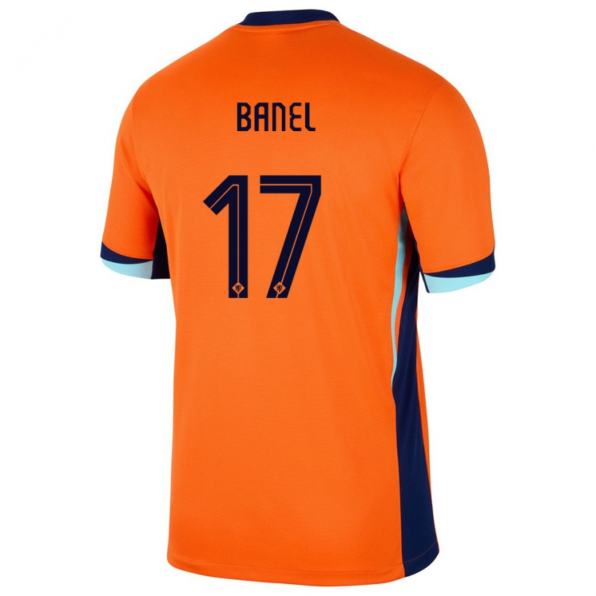 Heren Nederland Jaydon Banel #17 Oranje Thuisshirt Thuistenue 24-26 T-Shirt