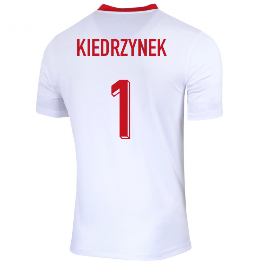 Heren Polen Katarzyna Kiedrzynek #1 Wit Thuisshirt Thuistenue 24-26 T-Shirt