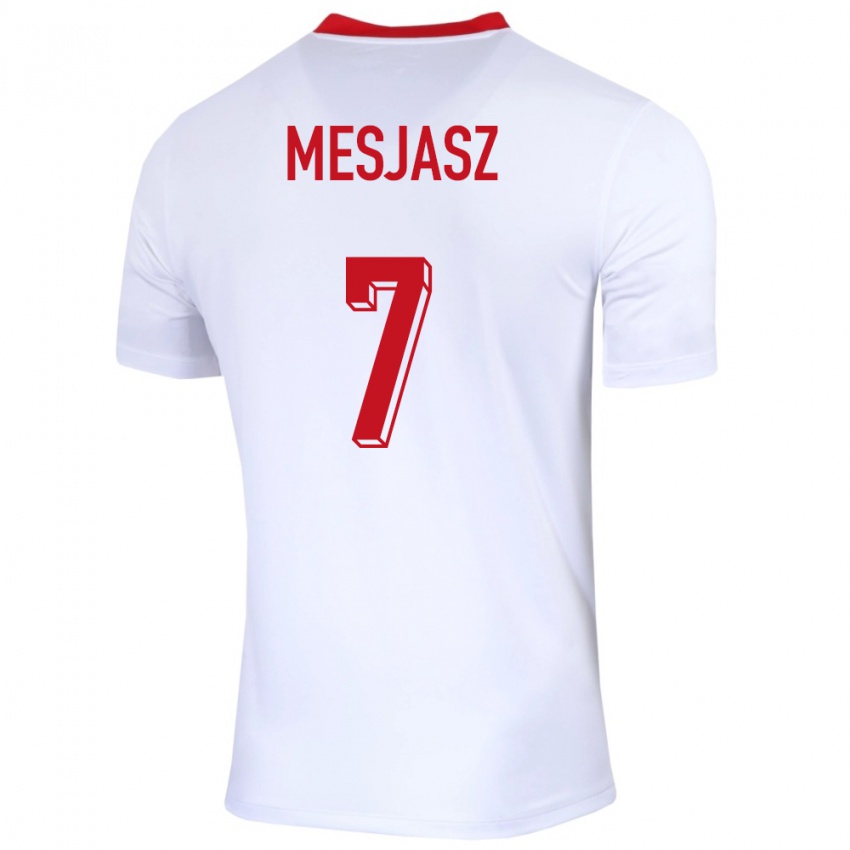Heren Polen Malgorzata Mesjasz #7 Wit Thuisshirt Thuistenue 24-26 T-Shirt
