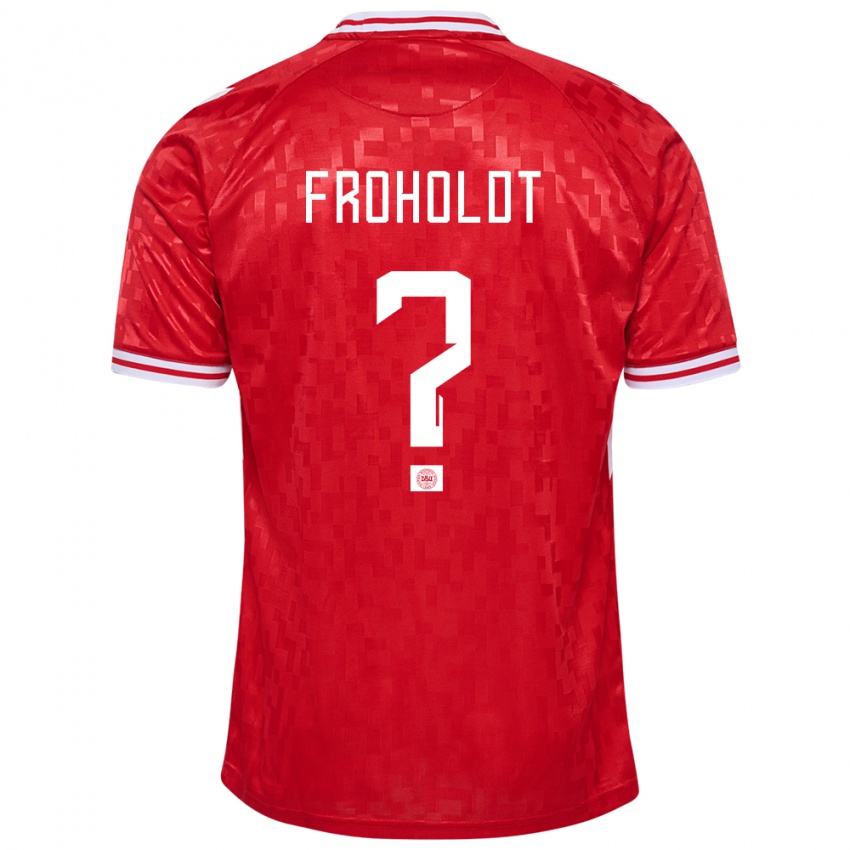 Heren Denemarken Victor Froholdt #0 Rood Thuisshirt Thuistenue 24-26 T-Shirt