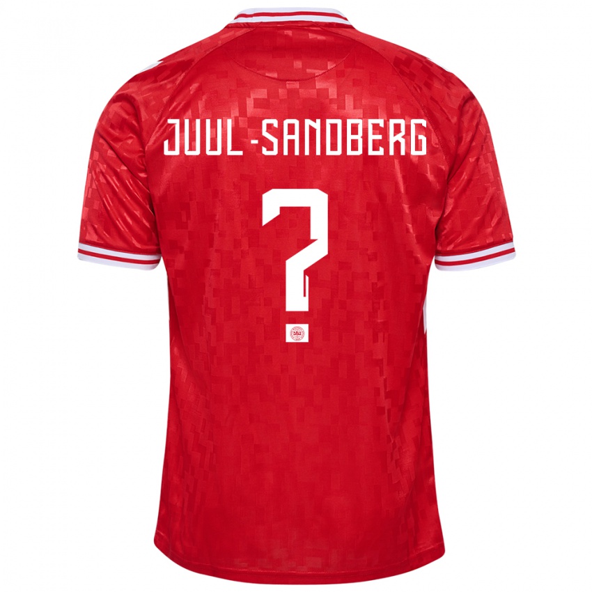 Heren Denemarken Nikolaj Juul-Sandberg #0 Rood Thuisshirt Thuistenue 24-26 T-Shirt