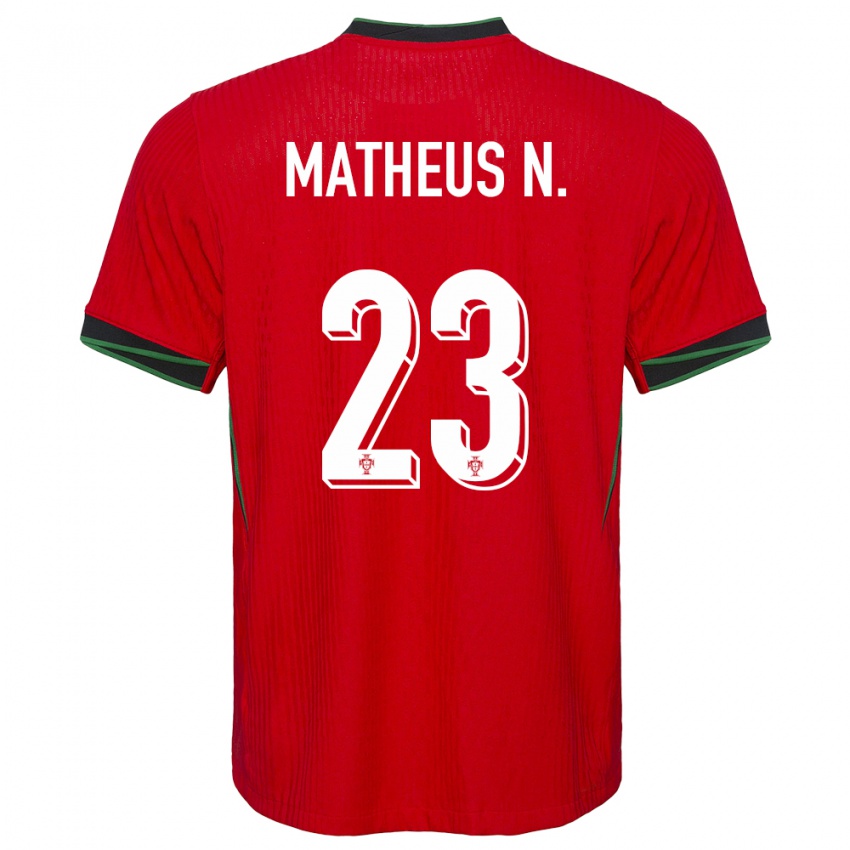 Dames Portugal Matheus Nunes #23 Rood Thuisshirt Thuistenue 24-26 T-Shirt