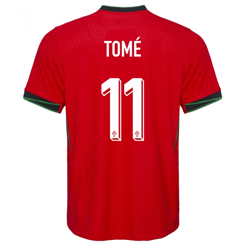 Dames Portugal Olivio Tome #11 Rood Thuisshirt Thuistenue 24-26 T-Shirt