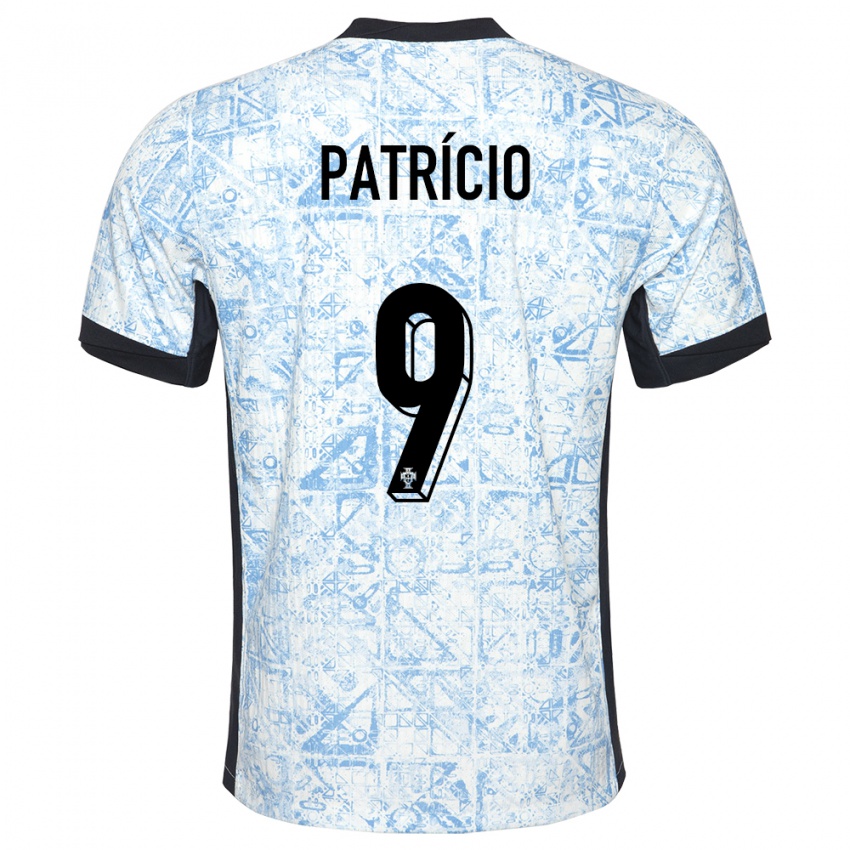 Dames Portugal Nuno Patricio #9 Crème Blauw Uitshirt Uittenue 24-26 T-Shirt