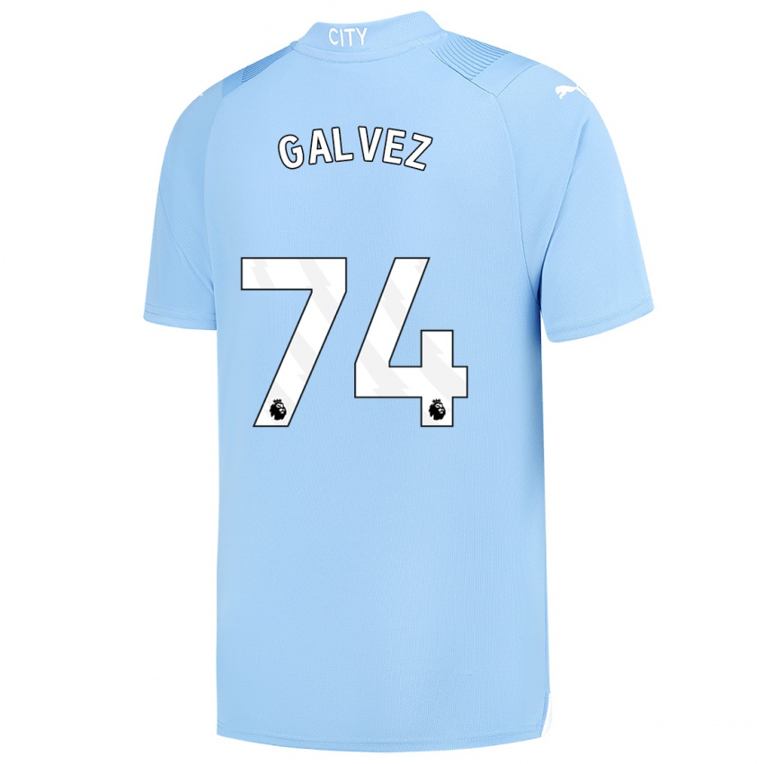 Kinderen Tomas Galvez #74 Lichtblauw Thuisshirt Thuistenue 2023/24 T-Shirt