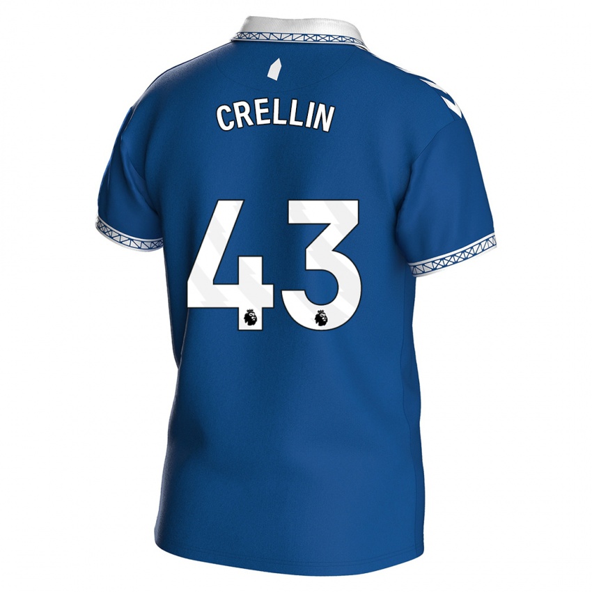 Kinderen Billy Crellin #43 Koningsblauw Thuisshirt Thuistenue 2023/24 T-Shirt