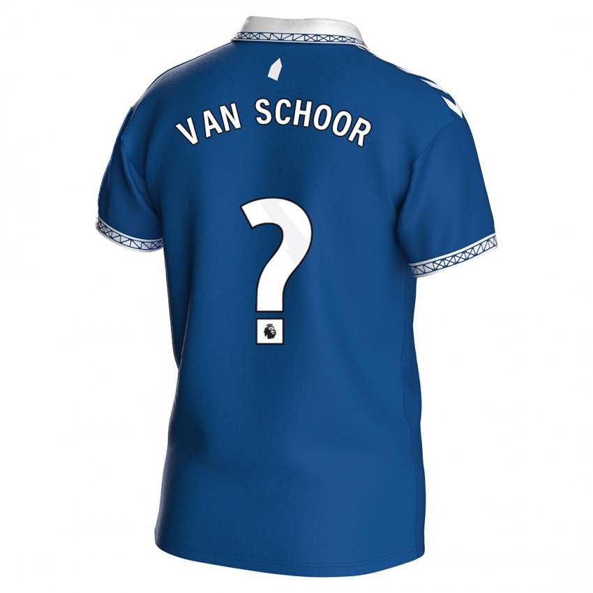 Kinderen Joshua Van Schoor #0 Koningsblauw Thuisshirt Thuistenue 2023/24 T-Shirt
