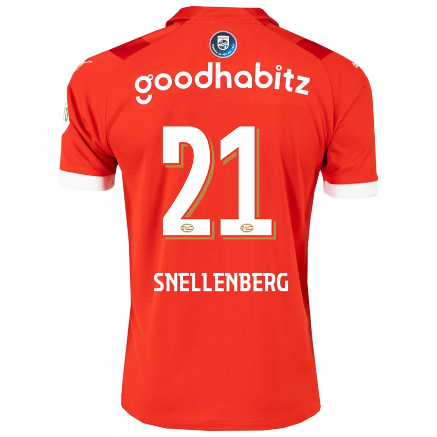 Kinderen Maxime Snellenberg #21 Rood Thuisshirt Thuistenue 2023/24 T-Shirt