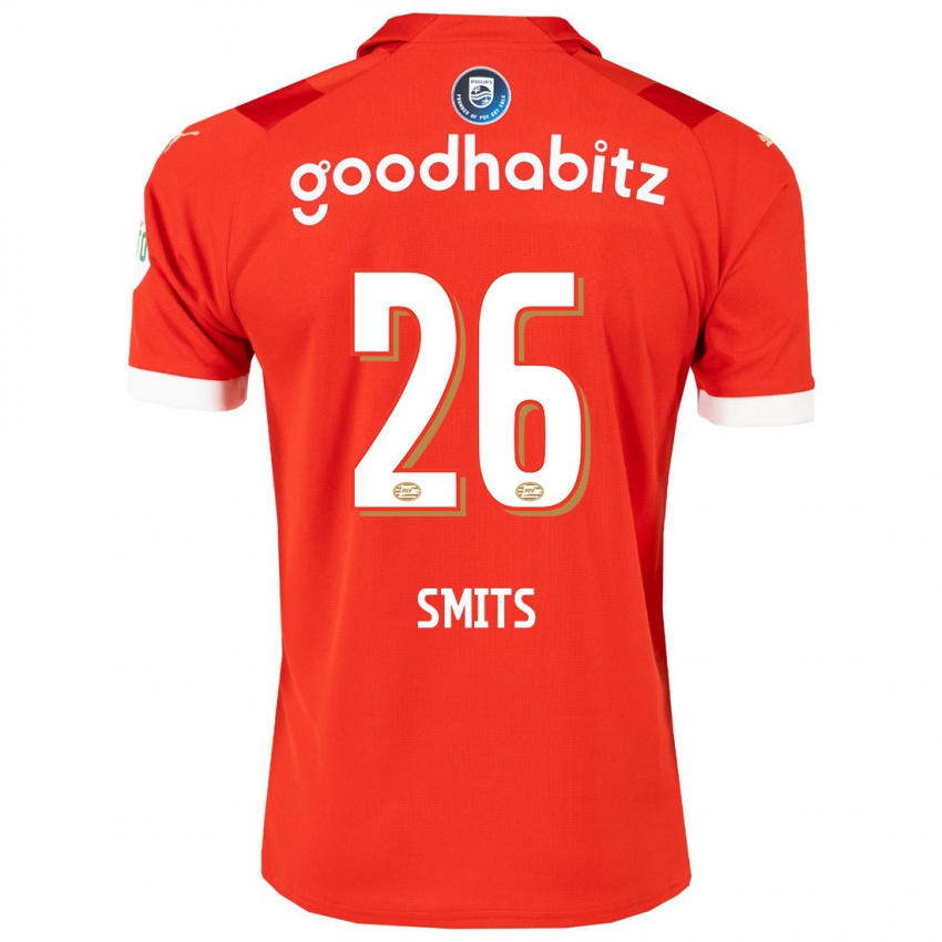 Kinderen Eef Smits #26 Rood Thuisshirt Thuistenue 2023/24 T-Shirt