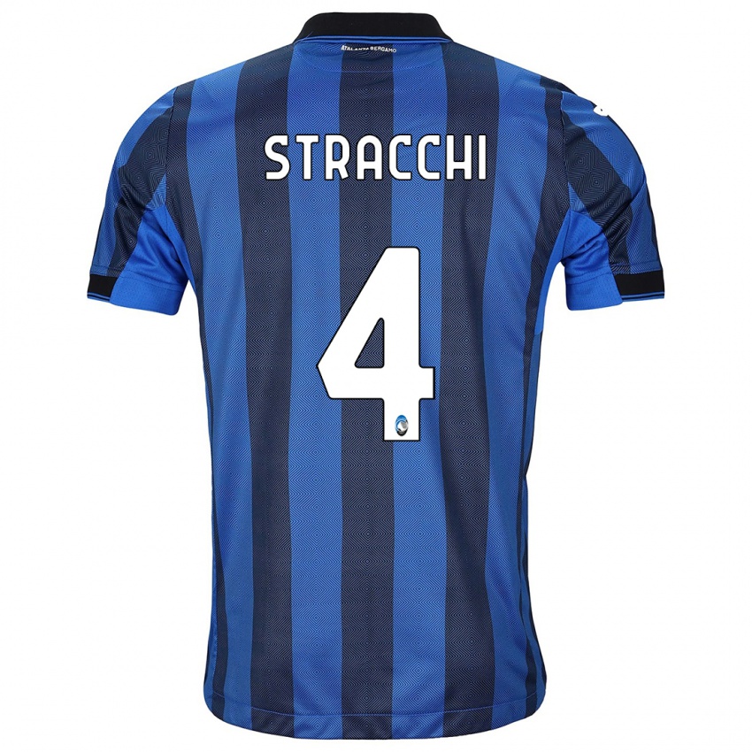 Kinderen Daniela Stracchi #4 Zwart Blauw Thuisshirt Thuistenue 2023/24 T-Shirt