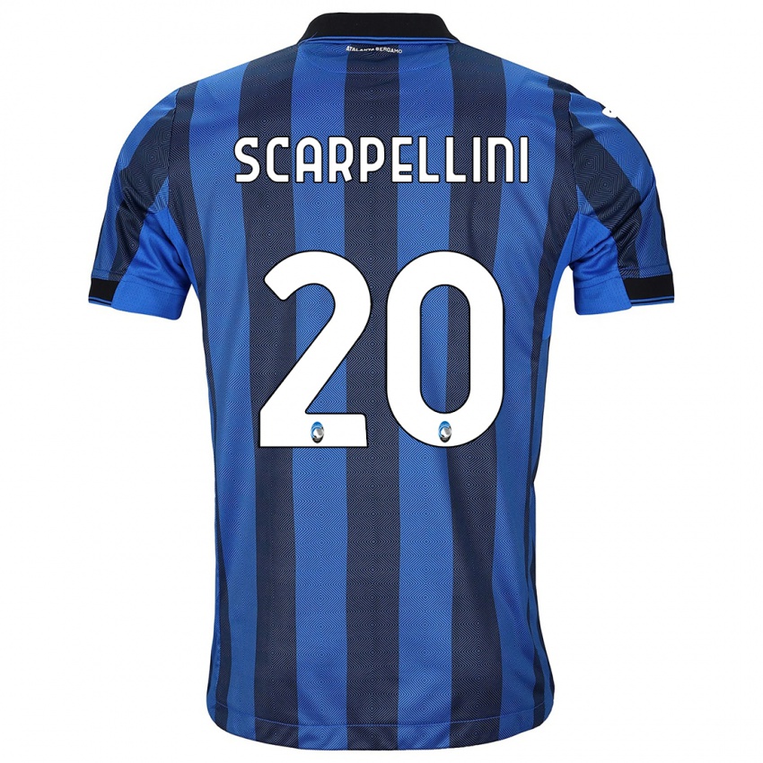 Kinderen Andrea Scarpellini #20 Zwart Blauw Thuisshirt Thuistenue 2023/24 T-Shirt