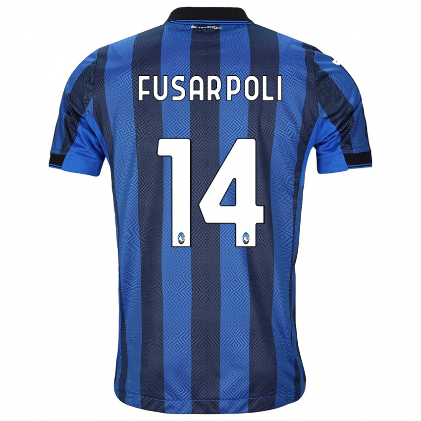 Kinderen Giulia Fusar Poli #14 Zwart Blauw Thuisshirt Thuistenue 2023/24 T-Shirt