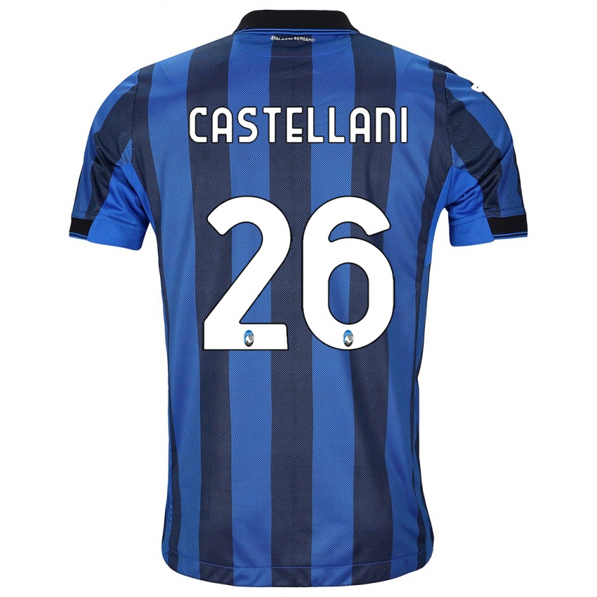 Kinderen Eleonora Castellani #26 Zwart Blauw Thuisshirt Thuistenue 2023/24 T-Shirt