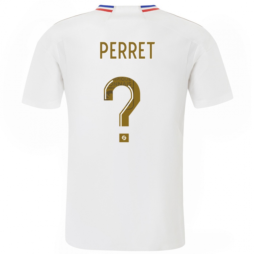 Kinderen Romain Perret #0 Wit Thuisshirt Thuistenue 2023/24 T-Shirt