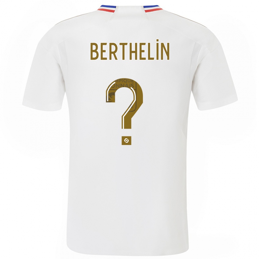 Kinderen Romain Berthelin #0 Wit Thuisshirt Thuistenue 2023/24 T-Shirt