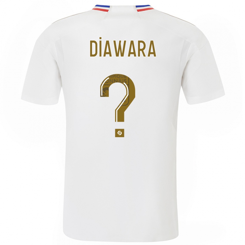 Kinderen Tidiane Diawara #0 Wit Thuisshirt Thuistenue 2023/24 T-Shirt
