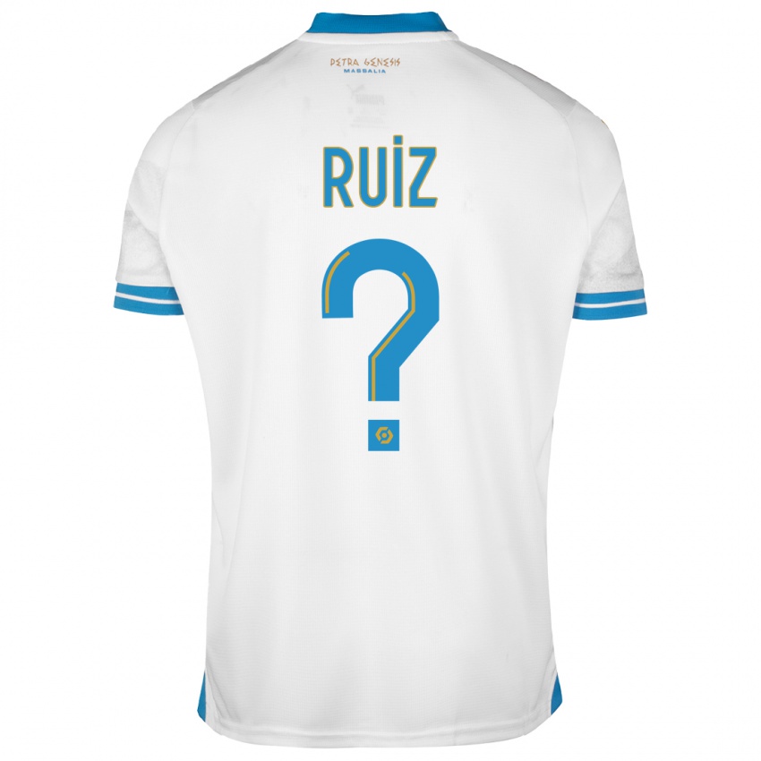 Kinderen Pedro Ruiz #0 Wit Thuisshirt Thuistenue 2023/24 T-Shirt