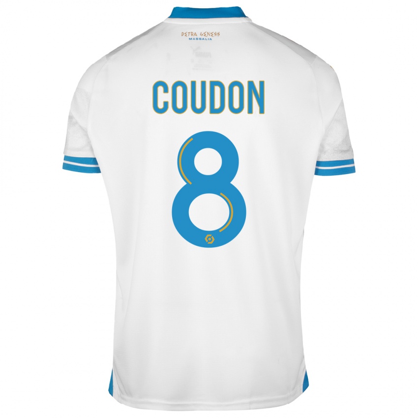 Kinderen Marine Coudon #8 Wit Thuisshirt Thuistenue 2023/24 T-Shirt