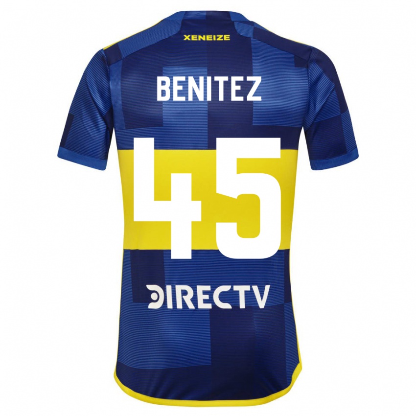 Kinderen Mauricio Benitez #45 Donkerblauw Geel Thuisshirt Thuistenue 2023/24 T-Shirt