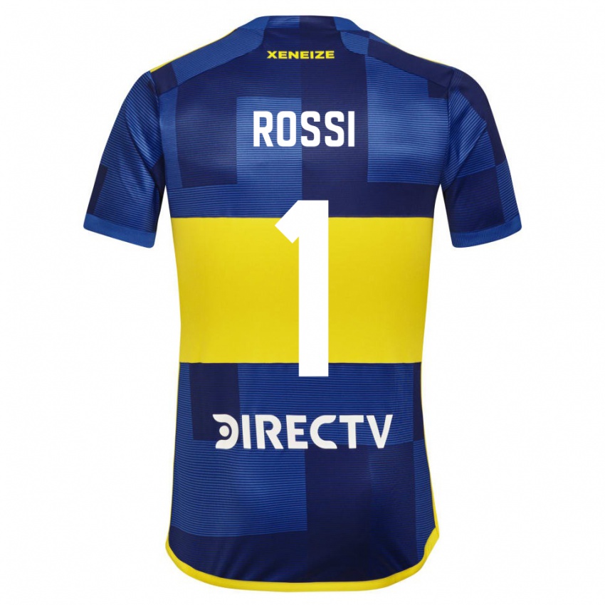 Kinderen Agustin Rossi #1 Donkerblauw Geel Thuisshirt Thuistenue 2023/24 T-Shirt