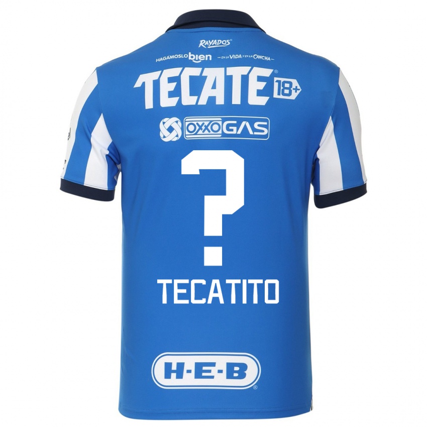 Kinderen Tecatito #0 Blauw Wit Thuisshirt Thuistenue 2023/24 T-Shirt
