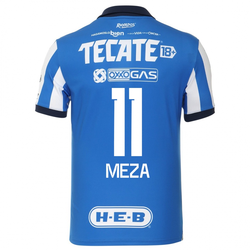 Kinderen Maximiliano Meza #11 Blauw Wit Thuisshirt Thuistenue 2023/24 T-Shirt