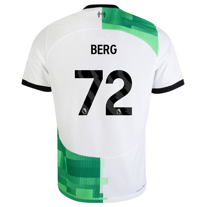 Kinderen Sepp Van Den Berg #72 Wit Groen Uitshirt Uittenue 2023/24 T-Shirt