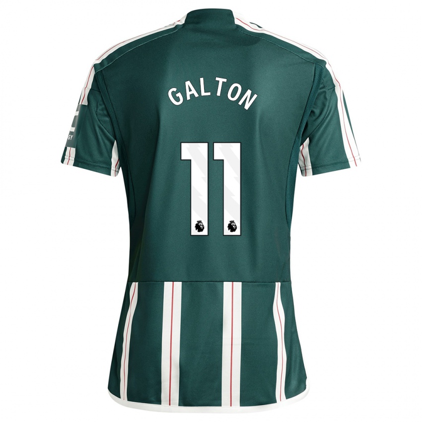 Kinderen Leah Galton #11 Donkergroen Uitshirt Uittenue 2023/24 T-Shirt