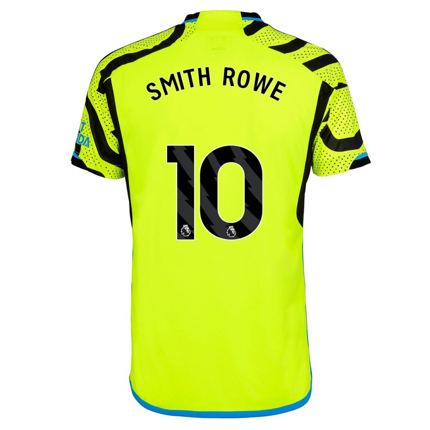 Kinderen Emile Smith Rowe #10 Geel Uitshirt Uittenue 2023/24 T-Shirt