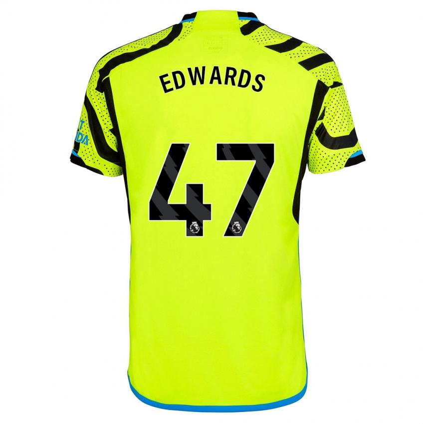 Kinderen Khayon Edwards #47 Geel Uitshirt Uittenue 2023/24 T-Shirt