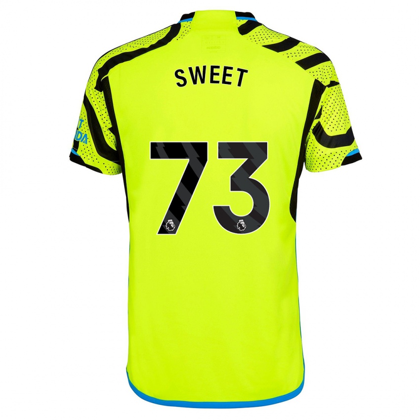 Kinderen James Sweet #73 Geel Uitshirt Uittenue 2023/24 T-Shirt