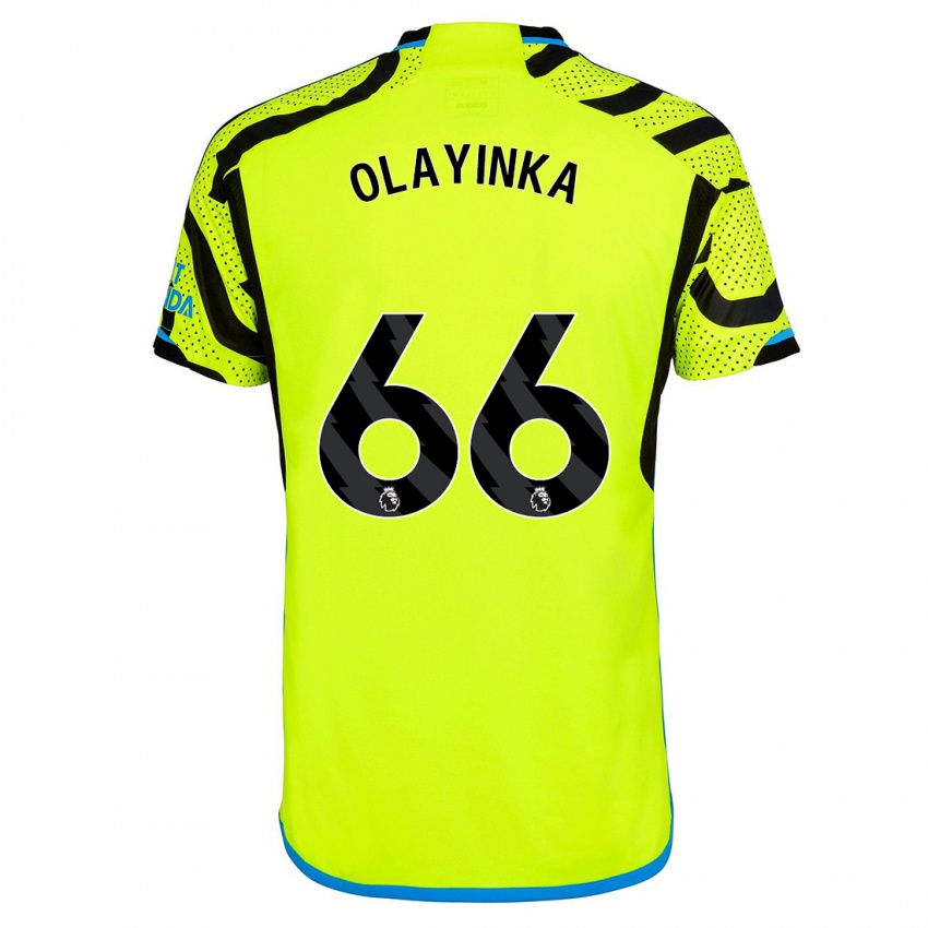 Kinderen James Olayinka #66 Geel Uitshirt Uittenue 2023/24 T-Shirt