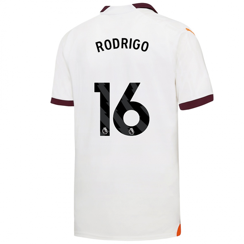 Kinderen Rodrigo Hernandez #16 Wit Uitshirt Uittenue 2023/24 T-Shirt