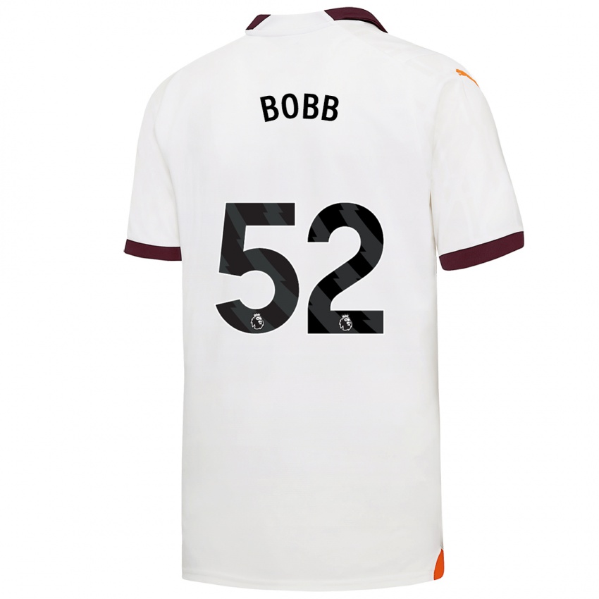 Kinderen Oscar Bobb #52 Wit Uitshirt Uittenue 2023/24 T-Shirt
