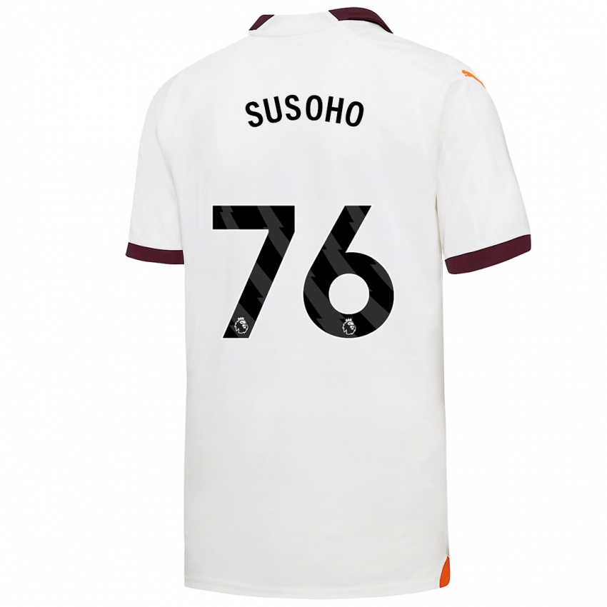 Kinderen Mahamadou Susoho #76 Wit Uitshirt Uittenue 2023/24 T-Shirt