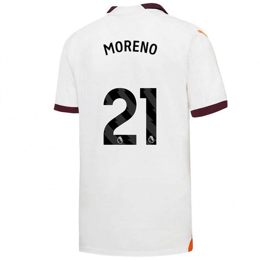 Kinderen Marlos Moreno #21 Wit Uitshirt Uittenue 2023/24 T-Shirt