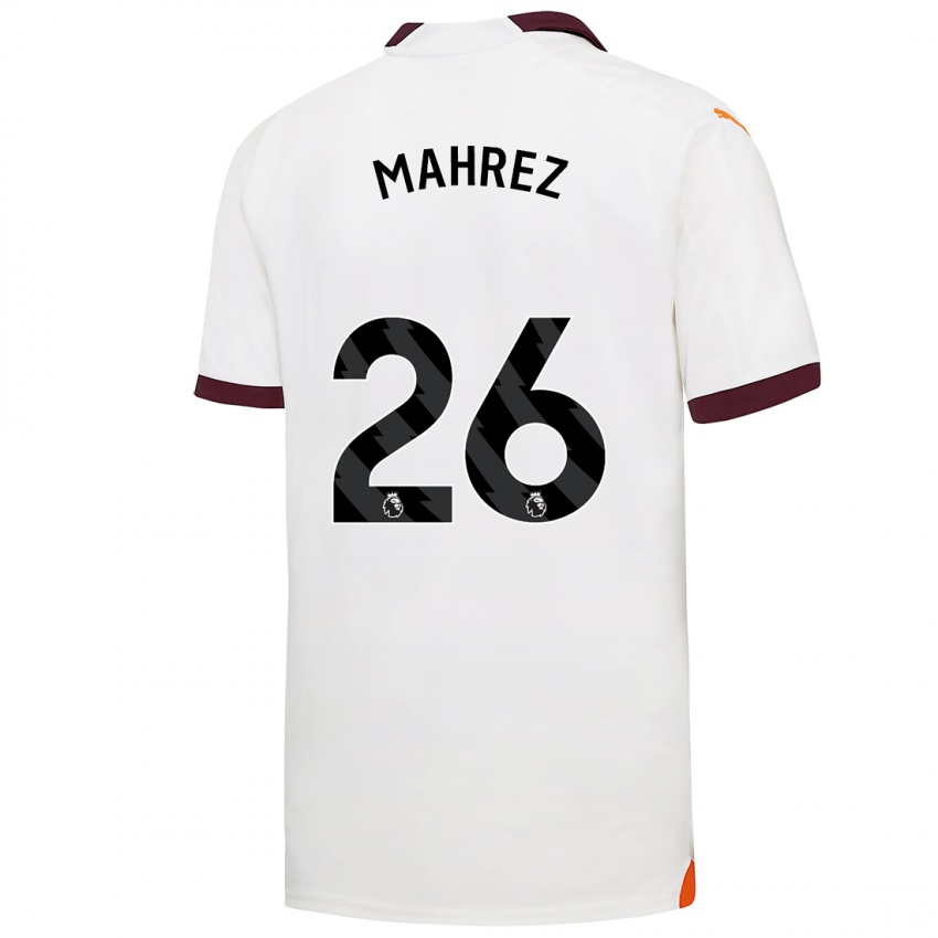 Kinderen Riyad Mahrez #26 Wit Uitshirt Uittenue 2023/24 T-Shirt