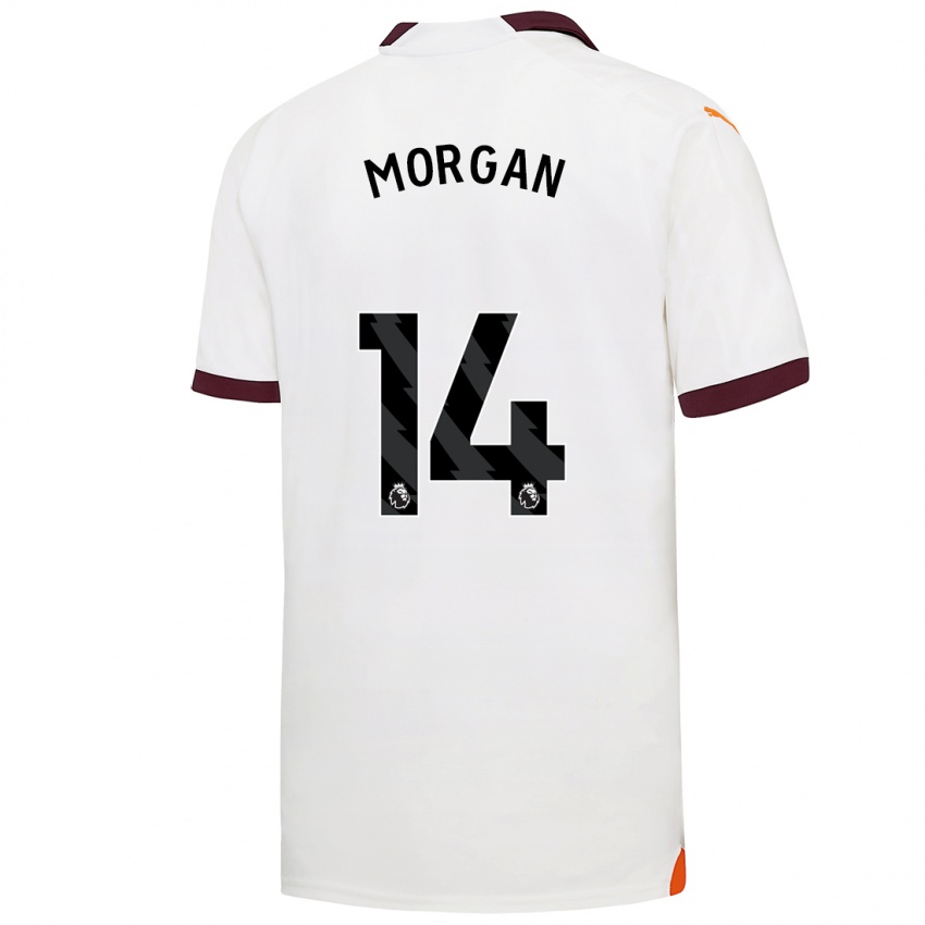 Kinderen Esme Morgan #14 Wit Uitshirt Uittenue 2023/24 T-Shirt