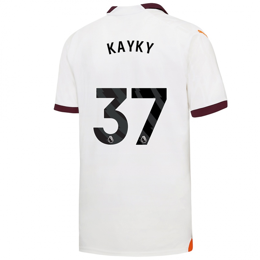 Kinderen Kayky #37 Wit Uitshirt Uittenue 2023/24 T-Shirt
