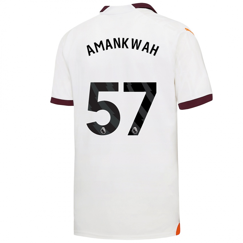 Kinderen Yeboah Amankwah #57 Wit Uitshirt Uittenue 2023/24 T-Shirt
