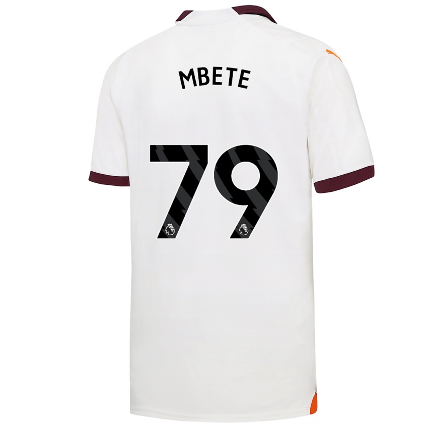 Kinderen Luke Mbete #79 Wit Uitshirt Uittenue 2023/24 T-Shirt