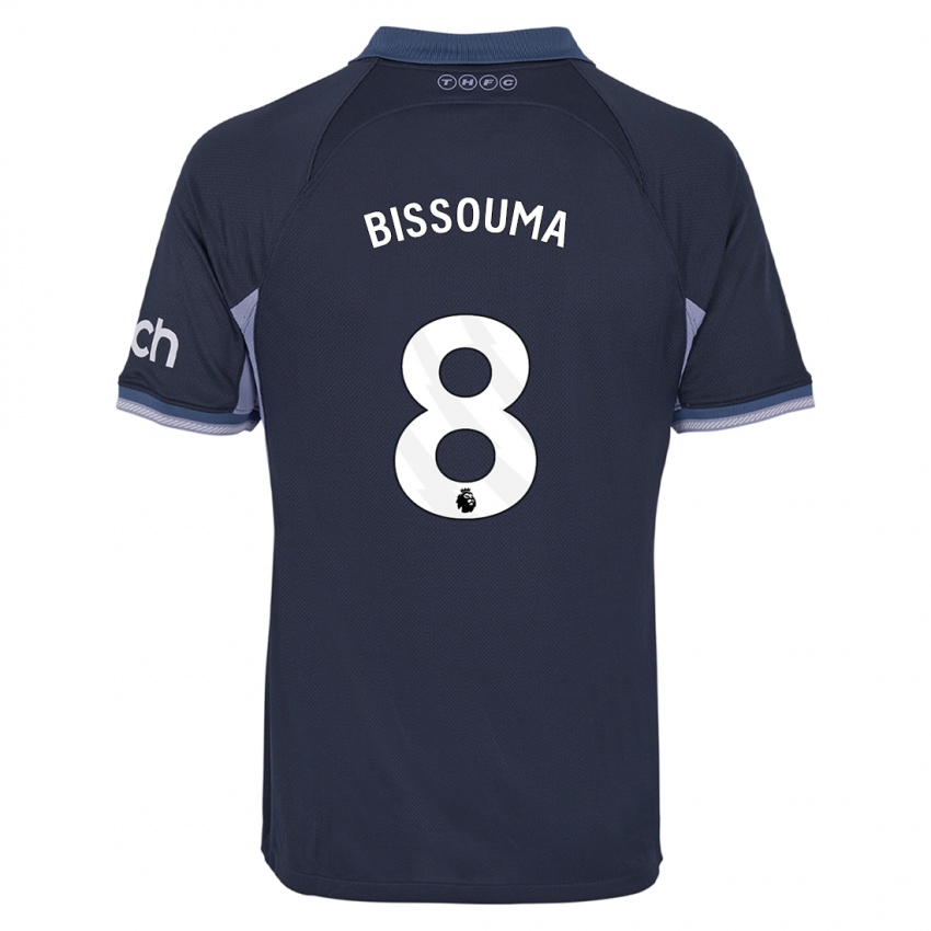 Kinderen Yves Bissouma #8 Donkerblauw Uitshirt Uittenue 2023/24 T-Shirt