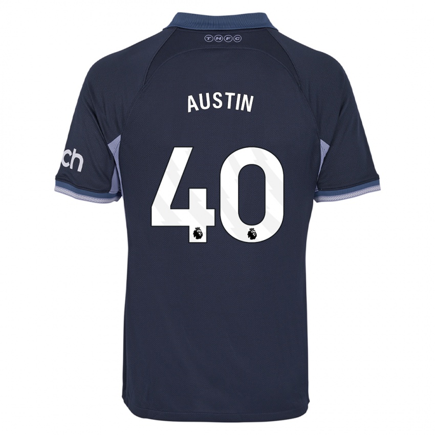 Kinderen Brandon Austin #40 Donkerblauw Uitshirt Uittenue 2023/24 T-Shirt