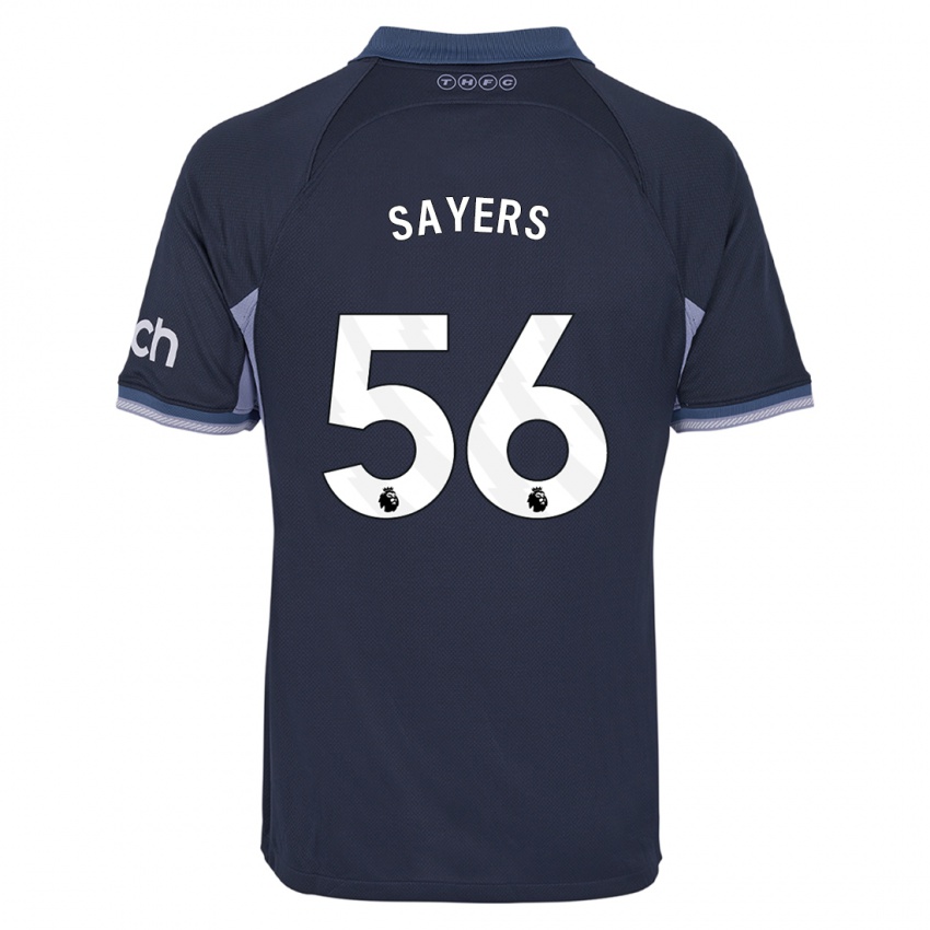 Kinderen Charlie Sayers #56 Donkerblauw Uitshirt Uittenue 2023/24 T-Shirt