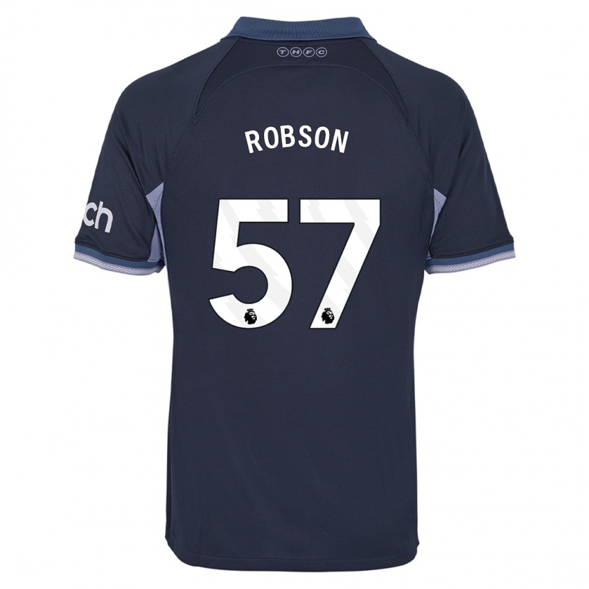 Kinderen Max Robson #57 Donkerblauw Uitshirt Uittenue 2023/24 T-Shirt