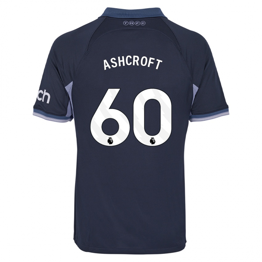 Kinderen Tyrell Ashcroft #60 Donkerblauw Uitshirt Uittenue 2023/24 T-Shirt