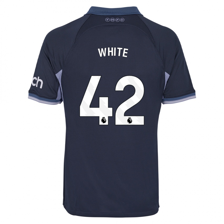 Kinderen Harvey White #42 Donkerblauw Uitshirt Uittenue 2023/24 T-Shirt